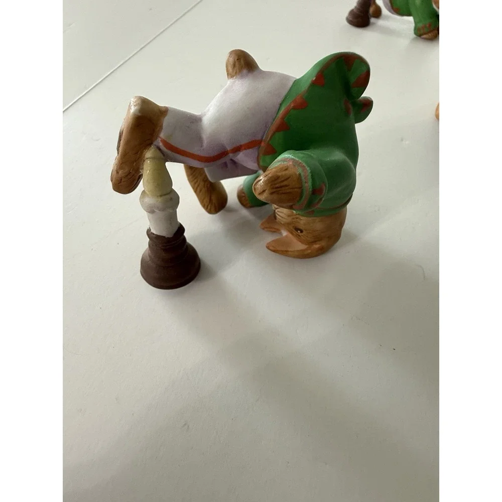 Vintage Shafford Jack Be Nimble Bunny‎ Figurines 4-Piece Set Mother Goose